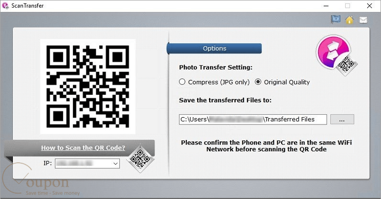 Scantransfer Screenshot