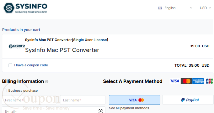 Sysinfo Mac Pst Converter Coupon Code