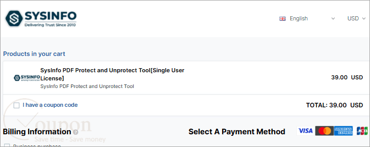 Sysinfo Pdf Protect And Unprotect Coupon Code