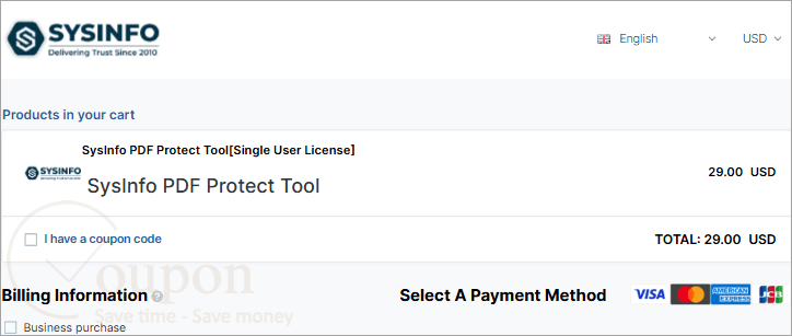 Sysinfo Pdf Protect Tool Coupon Code