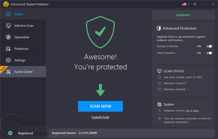 Systweak Advanced System Protector Screenshot