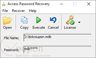 Trisun Access Password Recovery Screenshot