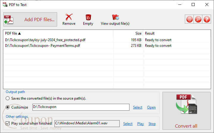 Trisunsoft Pdf To Text Screenshot