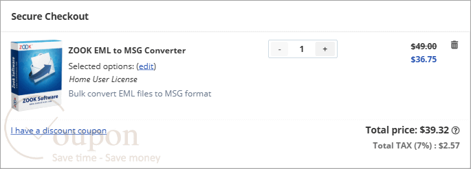 Zook Eml To Msg Converter Coupon Code