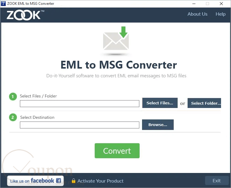 Zook Eml To Msg Converter Screenshot