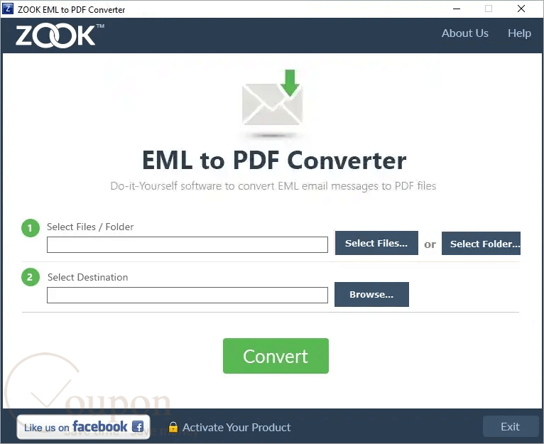 Zook Eml To Pdf Converter Screenshot