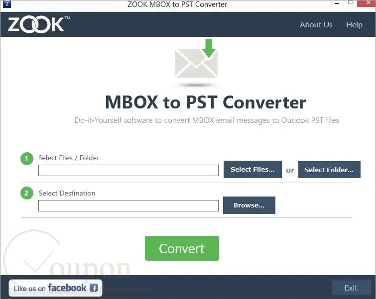 Zook Mbox To Pst Converter Screenshot