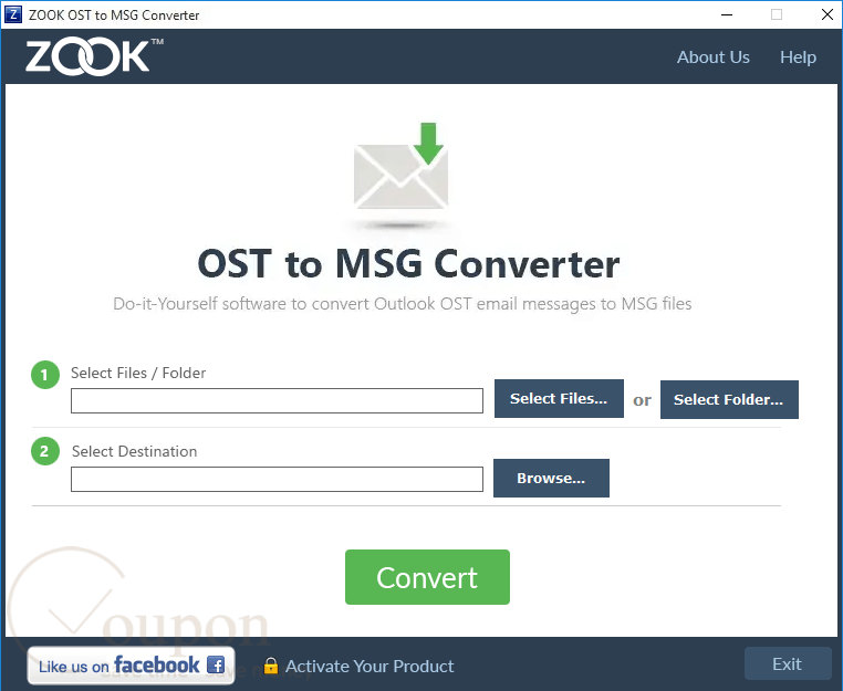 Zook Ost To Msg Converter Screenshot