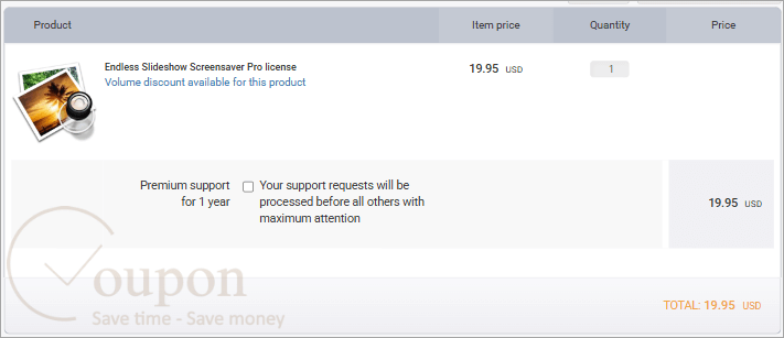 Endless Slideshow Screensaver Pro Coupon Code