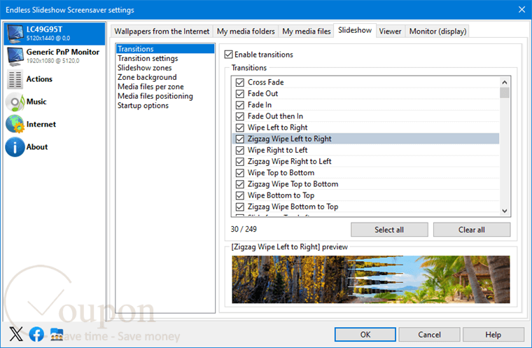 Endless Slideshow Screensaver Pro Screenshot