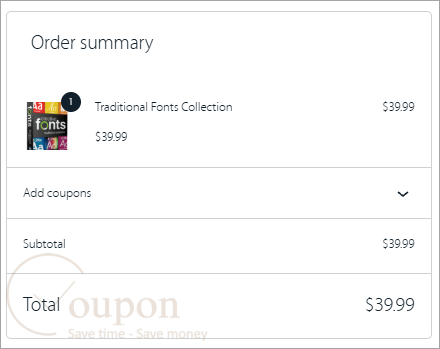 Font Collections Coupon Code