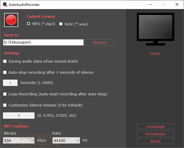 Autoaudiorecorder Pro Screenshot