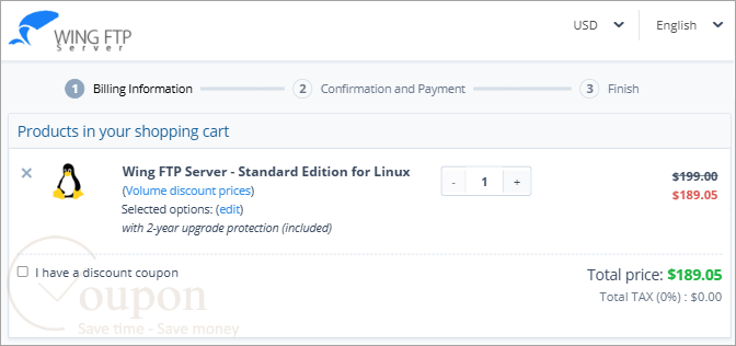 Wing Ftp Server For Linux Coupon Code