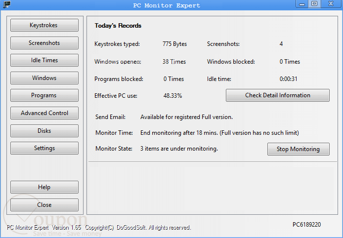 Dogoodsoft Pc Monitor Expert Screenshot