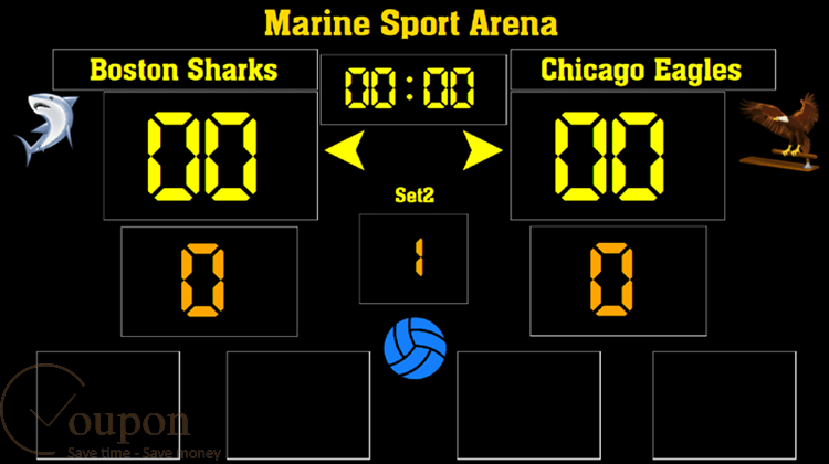 Eguasoft Volleyball Scoreboard Screenshot