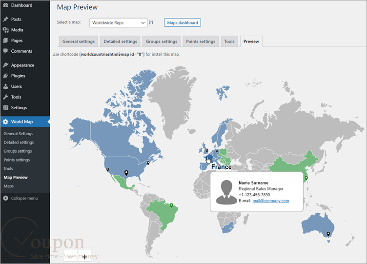 Wordpress Map Plugins Screenshot