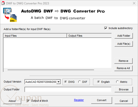 Autodwg Dwf To Dwg Converter Pro Screenshot