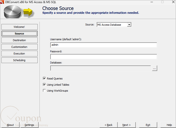 Dbconvert For Access Mssql Screenshot