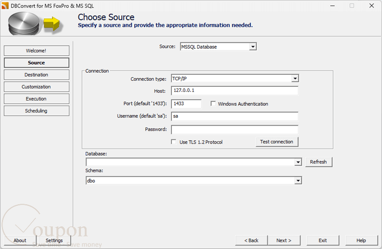 Dbconvert For Ms Foxpro And Ms Sql Screenshot