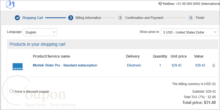 Minitek Slider Pro Coupon Code