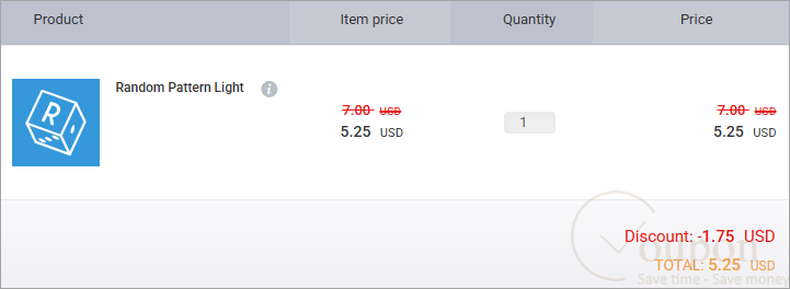 Random Pattern Light Coupon Code