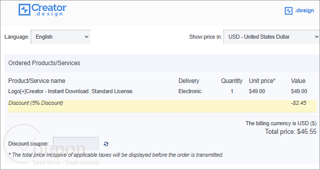 Creator Design Coupon Code