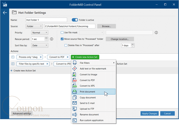 Fcoder Foldermill Screenshot