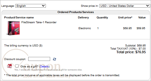 Filestream Take 1 Recorder Coupon Code
