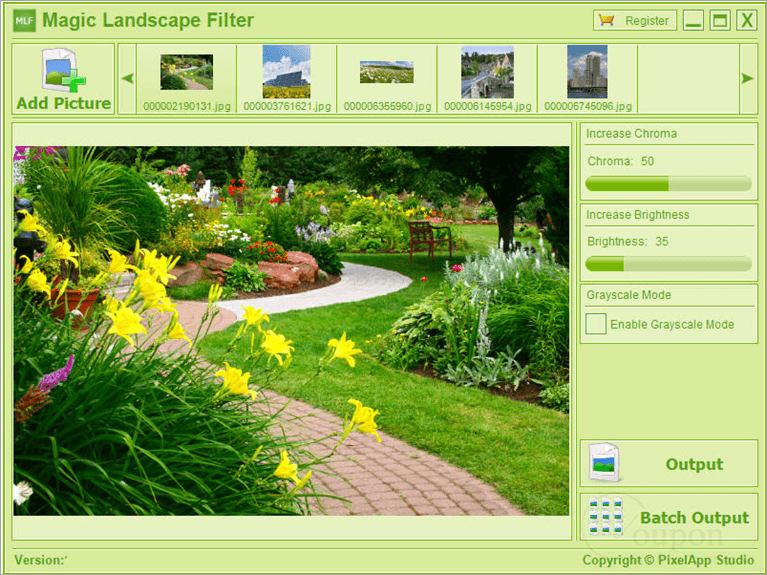Magic Landscape Filter Screenshot