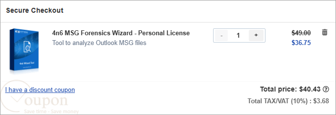 4N6 Msg Forensics Wizard Coupon Code