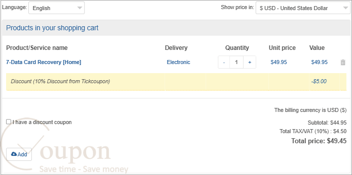 7 Data Card Recovery Coupon Code