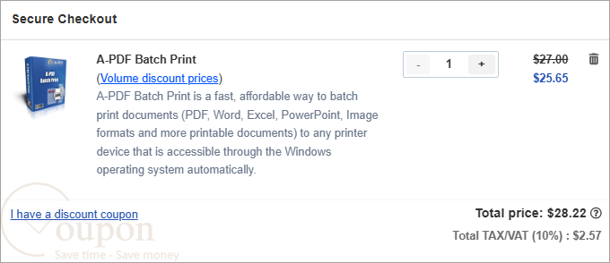 A Pdf Batch Print Coupon Code
