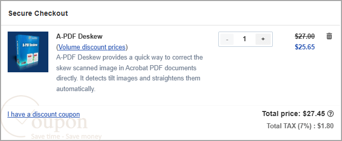 A Pdf Deskew Coupon Code
