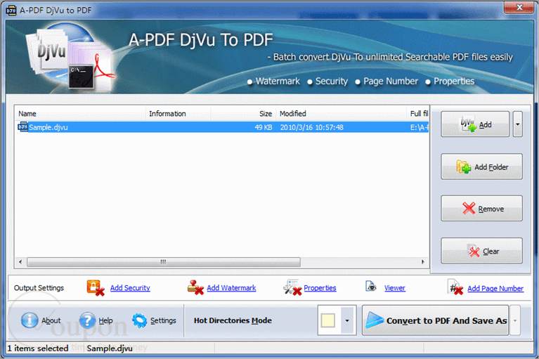 A Pdf Djvu To Pdf Screenshot