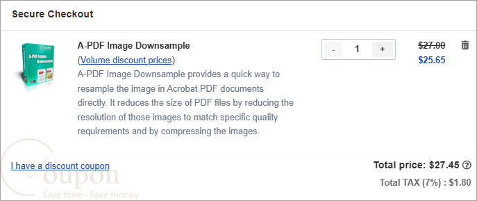 A Pdf Image Downsample Coupon Codes
