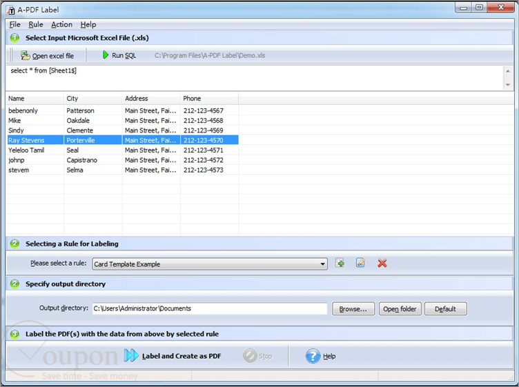 A Pdf Label Screenshot