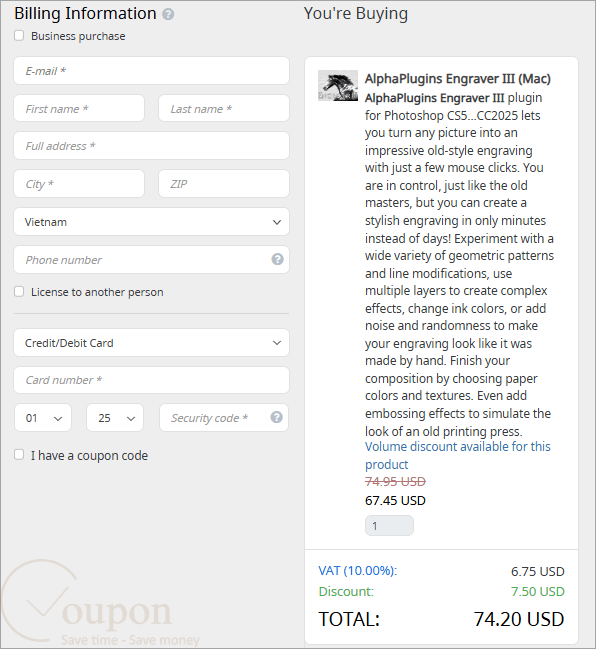 Alphaplugins Engraver Iii Coupon Code