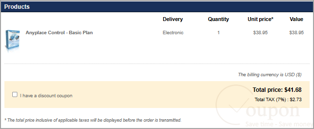 Anyplace Control Coupon Code
