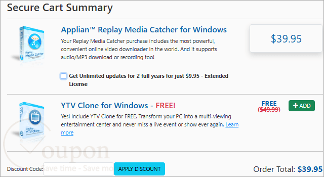 Applian Replay Media Catcher Coupon Code