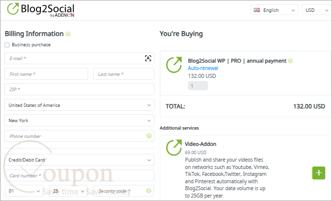 Blog2Social Coupon Code