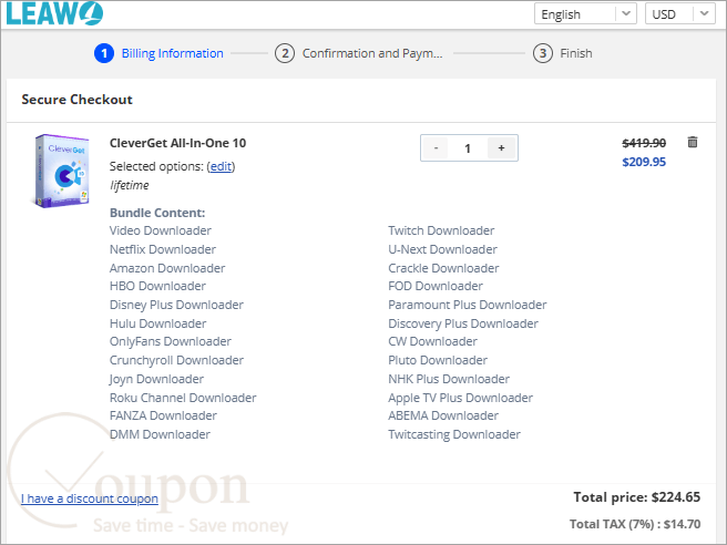 Cleverget All In One Coupon Code