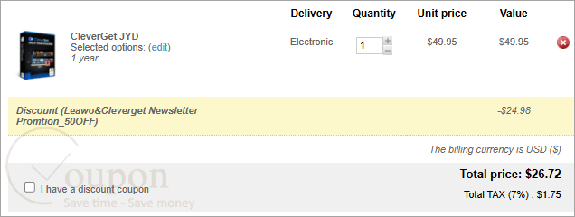Cleverget Jyd Coupon Code
