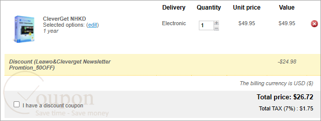 Cleverget Nhkd Coupon Code