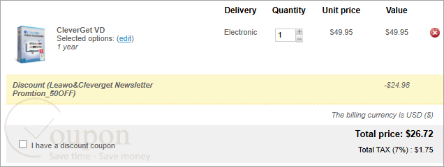 Cleverget Vd Coupon Code