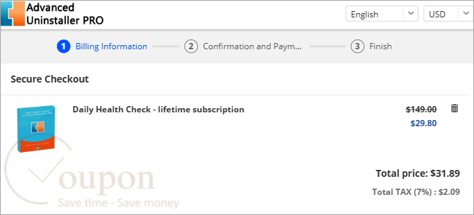 Daily Health Check Coupon