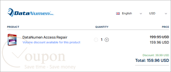 Datanumen Access Repair Coupon Code