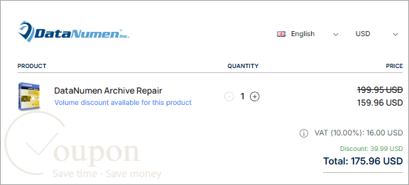 Datanumen Archive Repair Coupon Code