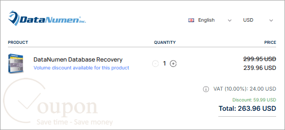 Datanumen Database Recovery Coupon Code