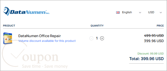 Datanumen Office Repair Coupon Code