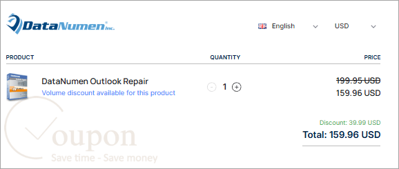 Datanumen Outlook Repair Coupon Code